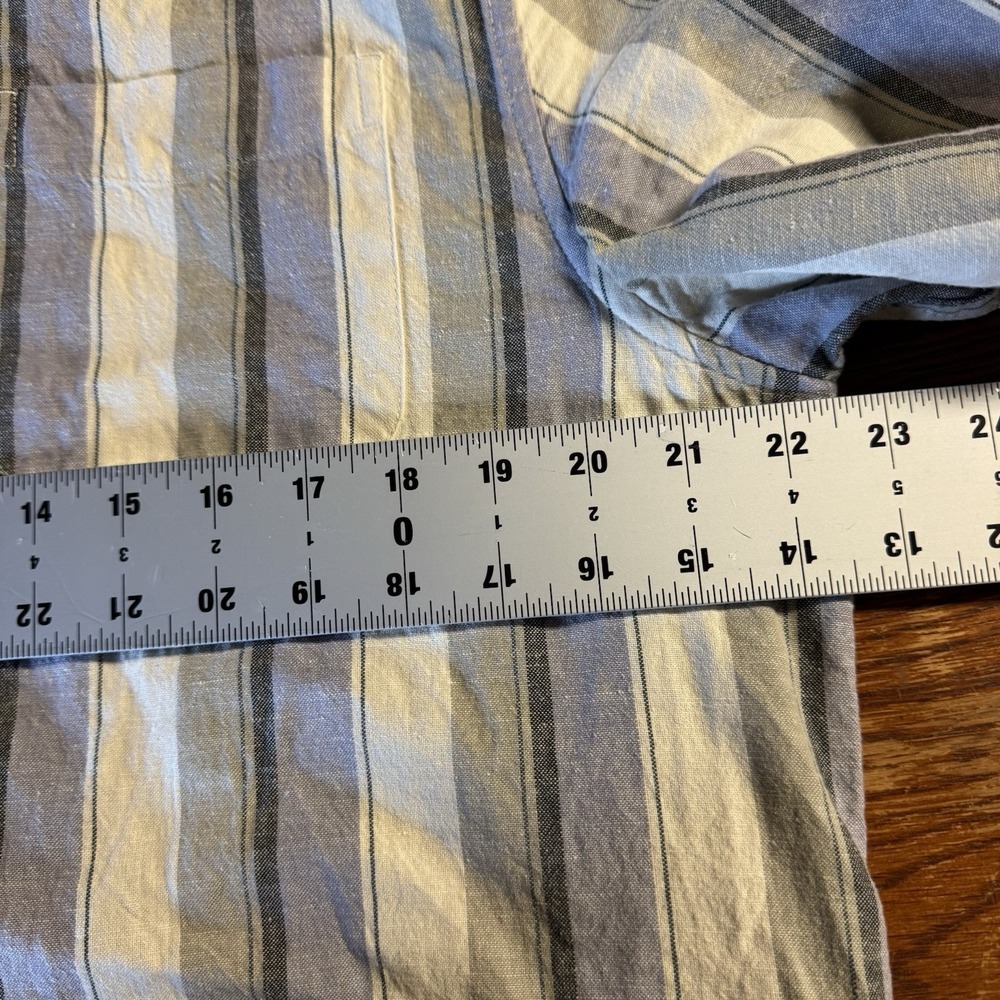 Katin Striped Button-Down Shirt in Blue and Cream - Picture 6 of 9